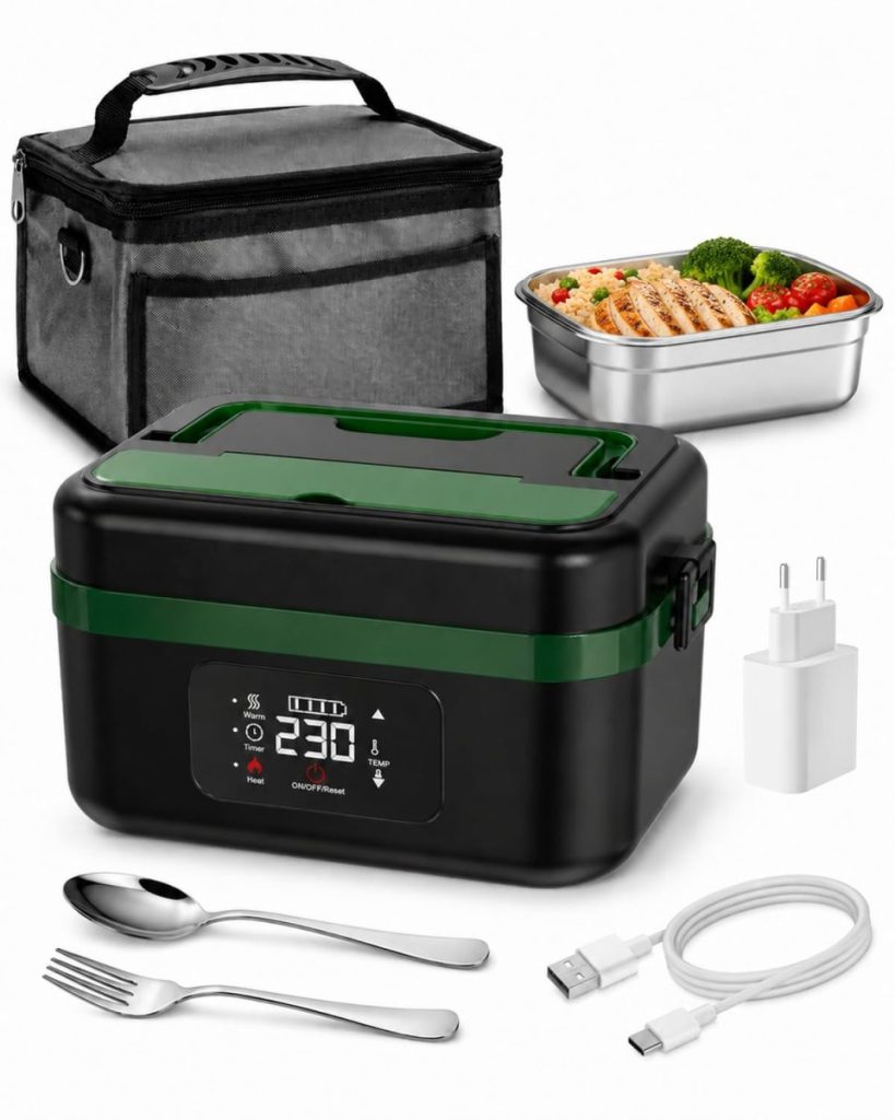 Chauffe-gamelle chantier LANMOU 1000ml USB-C