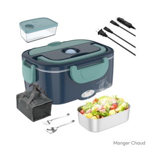 Gamelle chauffante 24V 2-en-1 inox 1,5 L 60 W