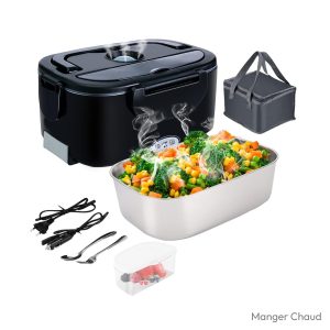 Gamelle chauffante chantier 4 en 1 1,5 L 12V 220V